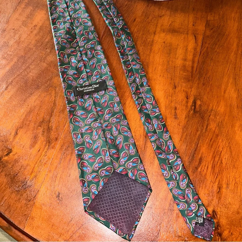 Christian Dior Men’s Silk Tie for Fall and Winter